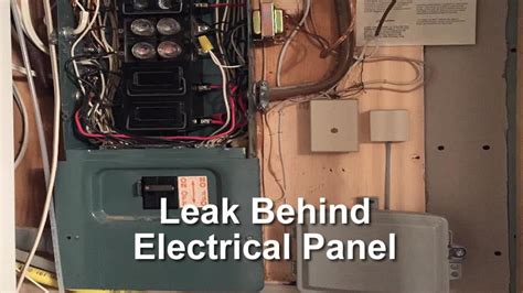 comed electric box leacking water|wet electrical panel leaks.